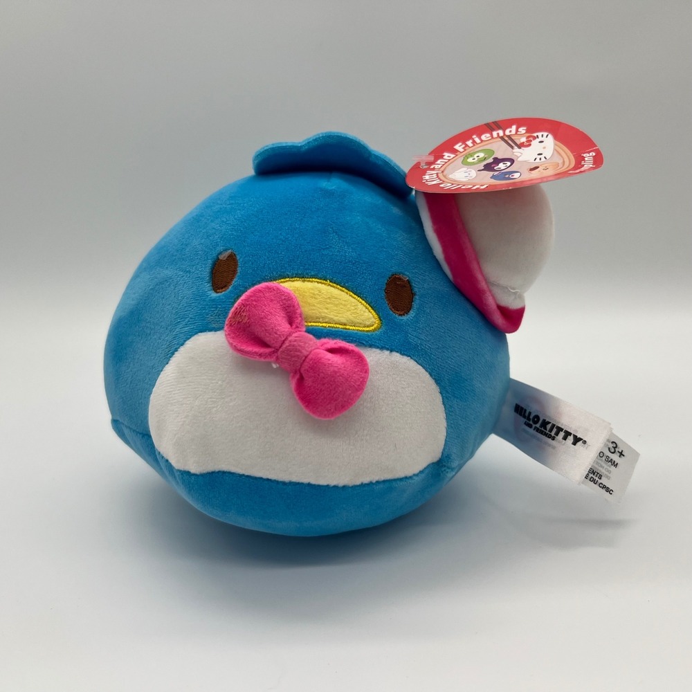 Sanrio Hello Kitty and Friends Tuxedo‎ Sam Dumpling Plush Blue Penguin NWT